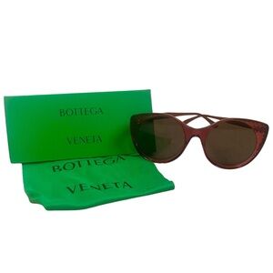 Bottega Veneta women’s sunglasses red w/ COA